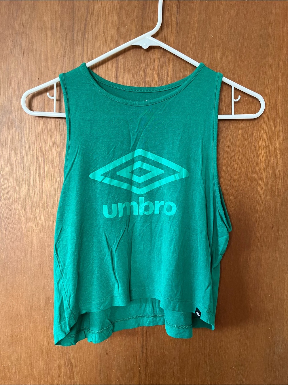Umbro Green Crop Tank Top - Women's XS